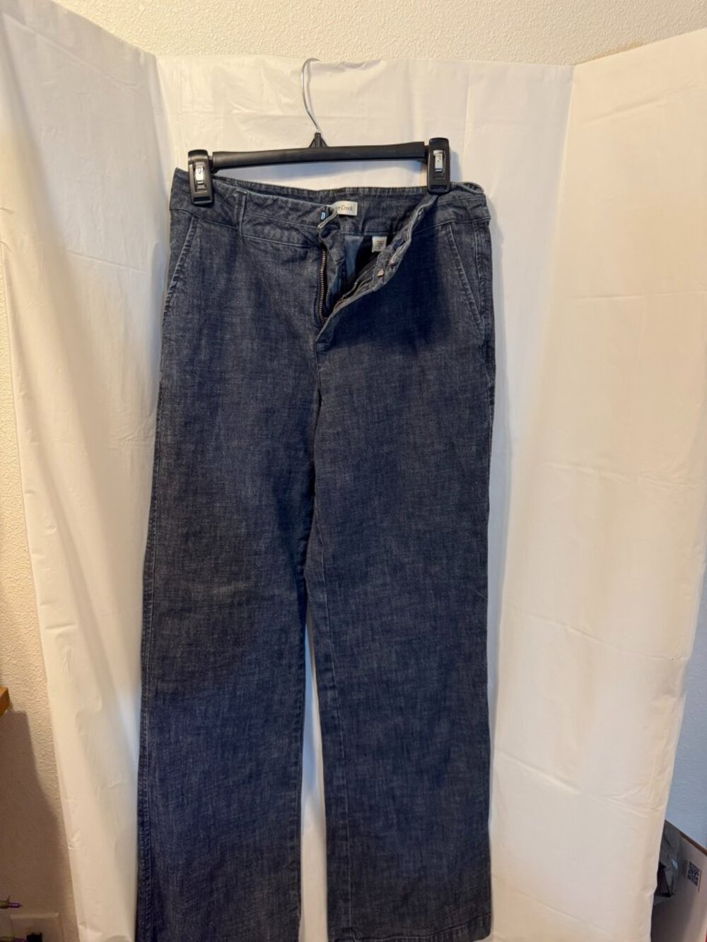 Coldwater Creek Wide Leg Denim Trousers (Size 8)